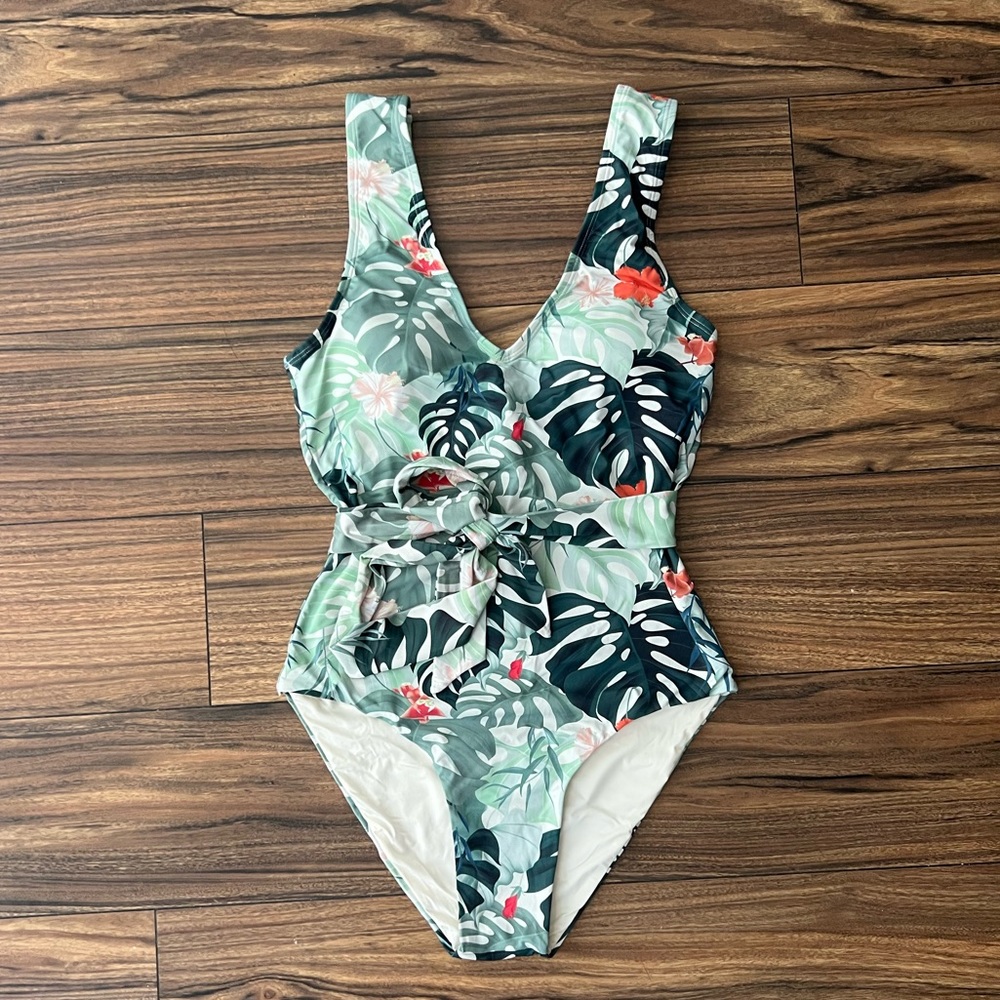 Toluca One Piece Swimsuit with Tie